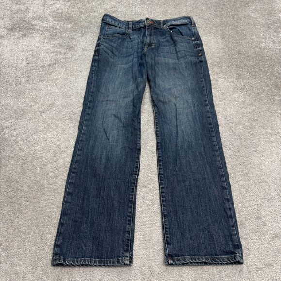 Lee Modern Series L342 Straight Leg Denim jeans 34x32 Blue Dark Wash Casual - Picture 1 of 15